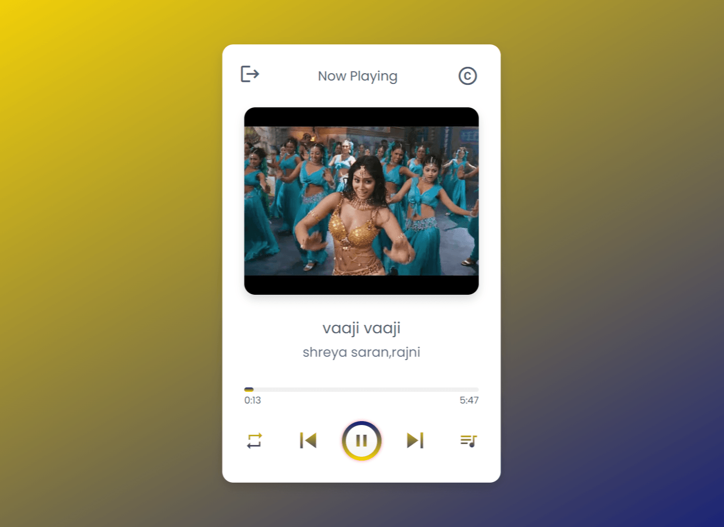 Myth's player is a modern, lightweight web music player that combines the flexibility of HTML, CSS, and JavaScript. also supports features such as shuffle, repeat, and more.