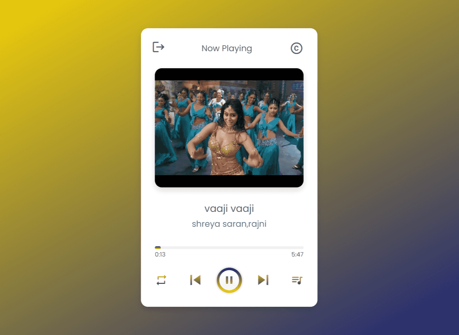 Myth's player is a modern, lightweight web music player that combines the flexibility of HTML, CSS, and JavaScript. also supports features such as shuffle, repeat, and more.